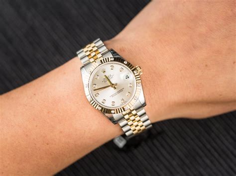 31mm rolex datejust on wrist|rolex datejust 31 diamond bezel.